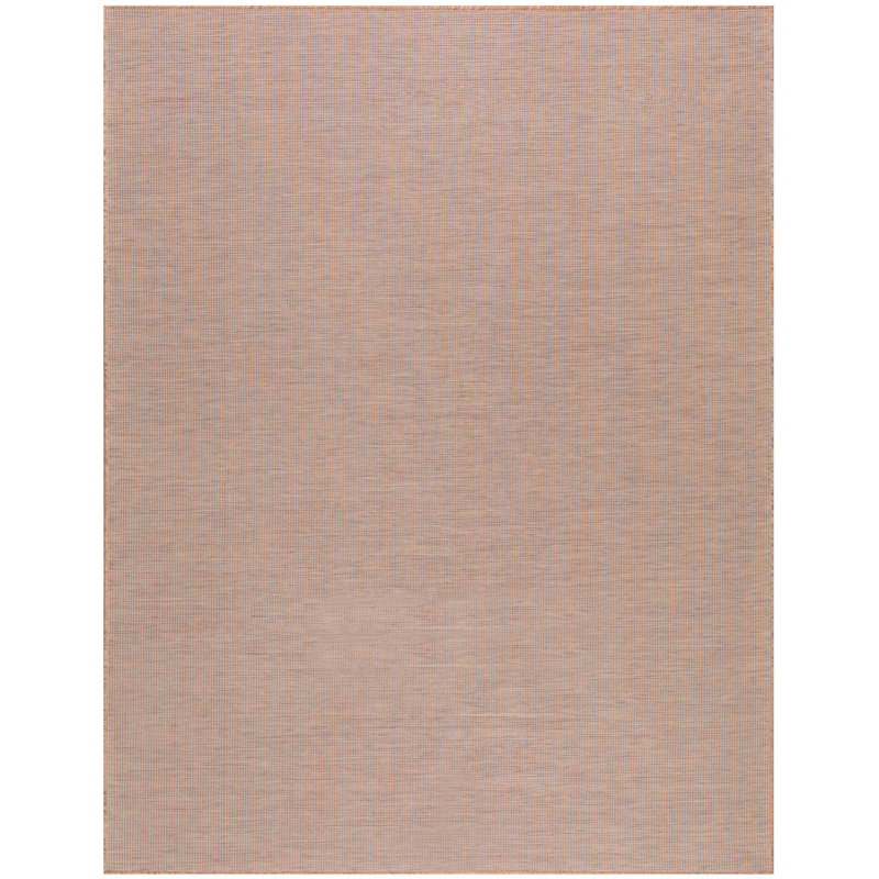 Lillehammer Solid Indoor/Outdoor Area Rug, Rectangle 8' x 10', Jute