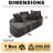 Dadrien 78.5-Inch Mid-Century Modern Futon With Corduroy Fabric And Neck Pillow Design-121793434