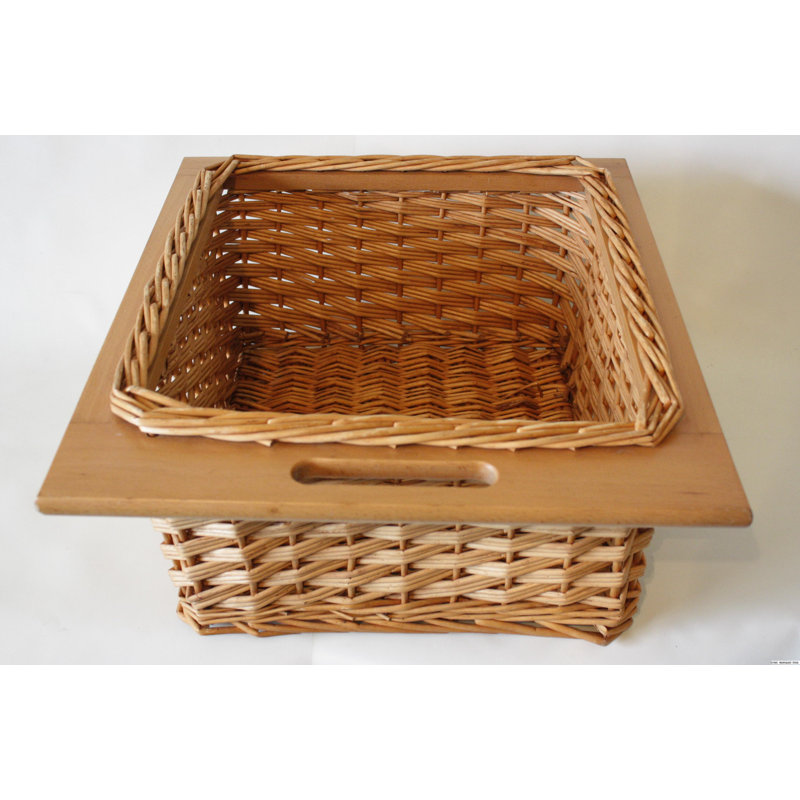 Panier à mèches avec rebord en bois