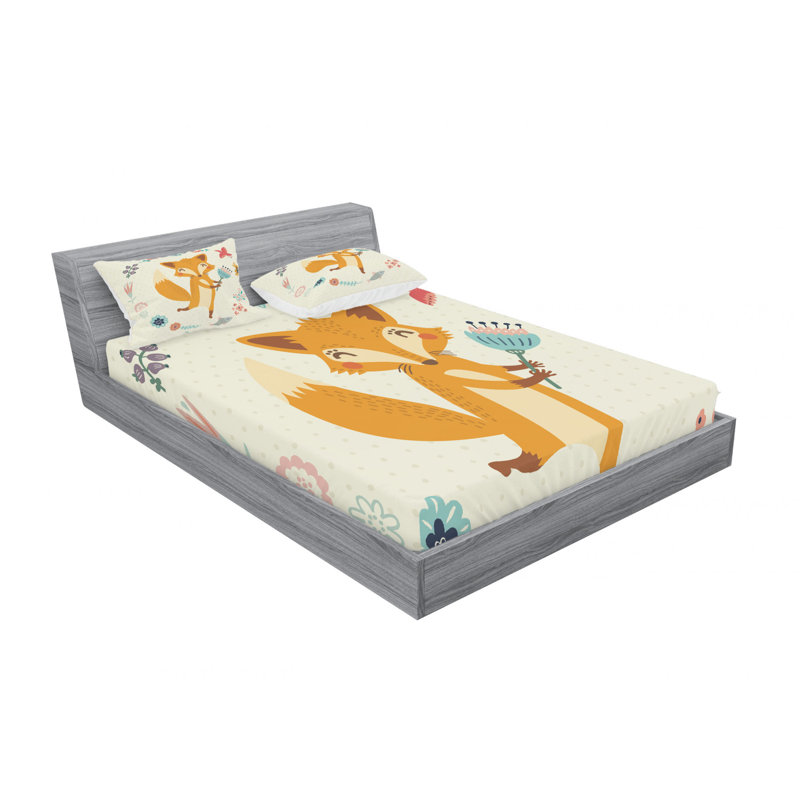 Microfiber Sheet Set, Queen Sheet Set with Fitted Sheet