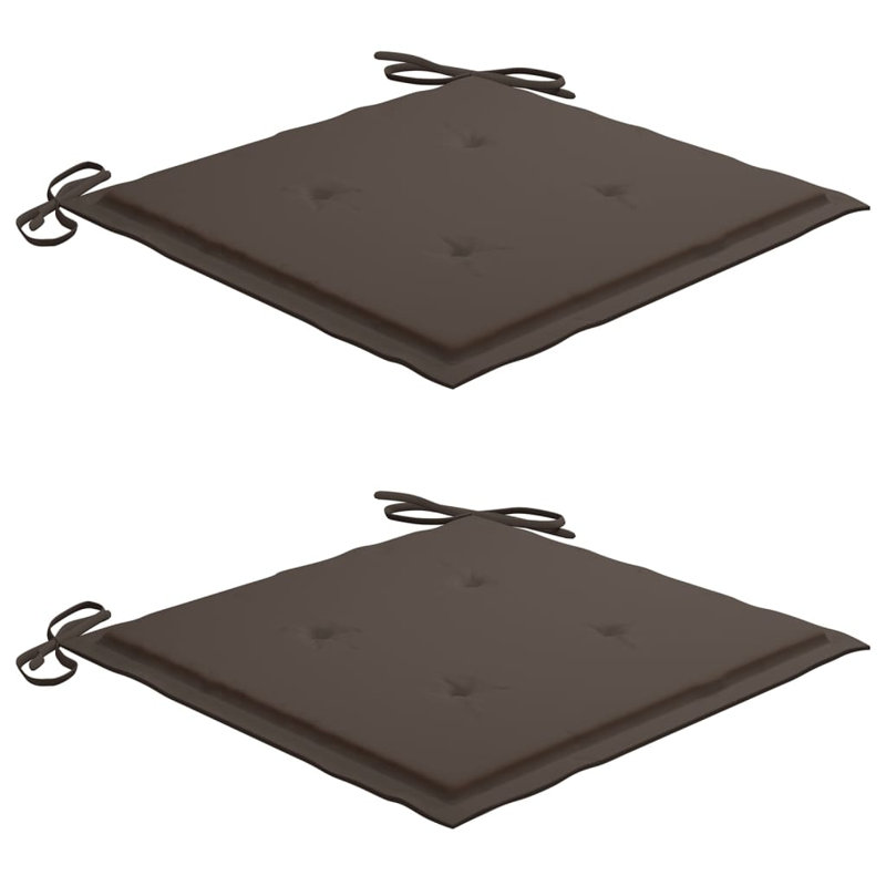 Outdoor Seat Cushion, 19.7" H x 19.7" W x 1.6" D, Brown