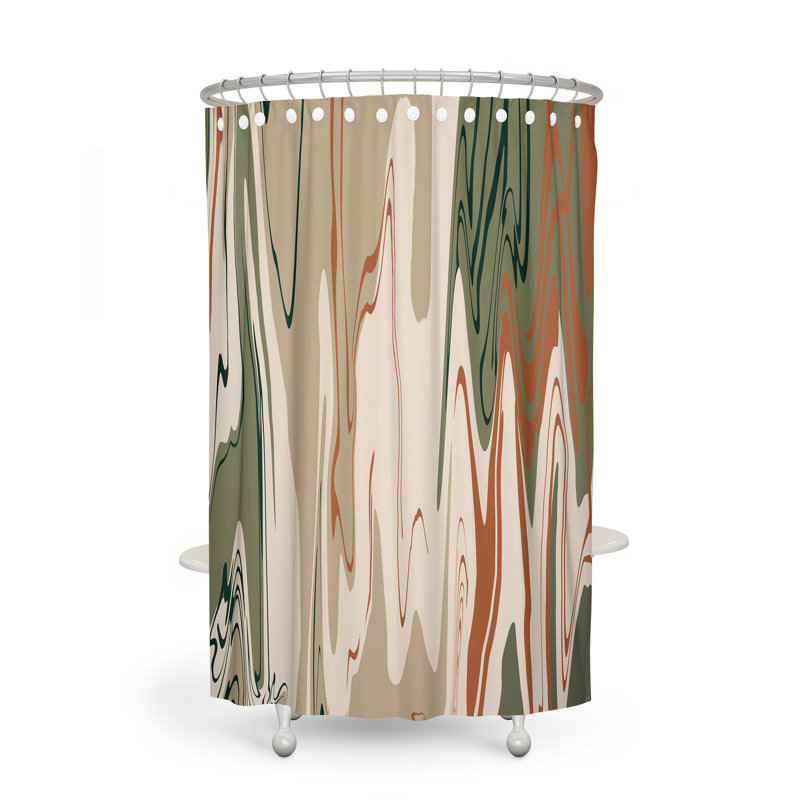 Abstract Shower Curtain, 72" H x 70" W