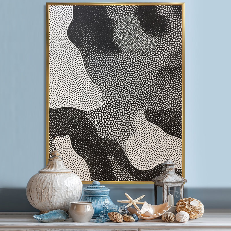 «Gray Abstract Corals VI», reproduction sur toile, H 20 po x l 12 po x P 1 po, Toile tendue