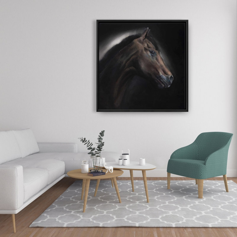 Loneliness Horse - Rustic Animals, toile encadrée décor à la maison