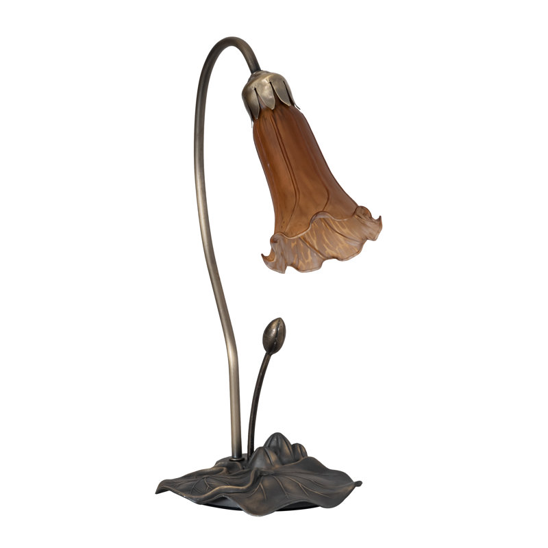 Creola Arched Table Lamp, Amber, 16" H x 10" W x 6.5" D