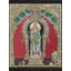 Lord debout Karttikeya (Murugan) Tanjore | Couleurs traditionnelles avec or 24 carats | Structure en bois de teck