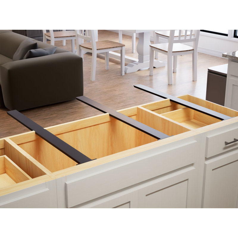 40 po x 2,5 po x 0,50 po Support de support The Original Hidden Island, H 0,5 po x l 2,5 po x P 40 po