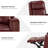 Chikako Genuine Leather Swivel Rocker Manual Recliner-70690530