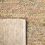 Bohemian Hand Woven Jute/Wool Rug in Brown-1850599604
