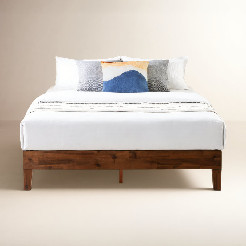 Amaryn Solid Wood Platform Bed, Antique Espresso, Queen