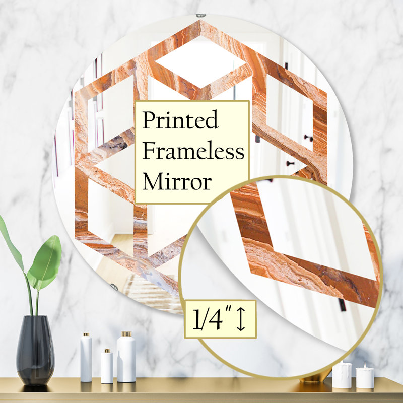 Miroir mural Hexagon Star, H 31,5 po x l po