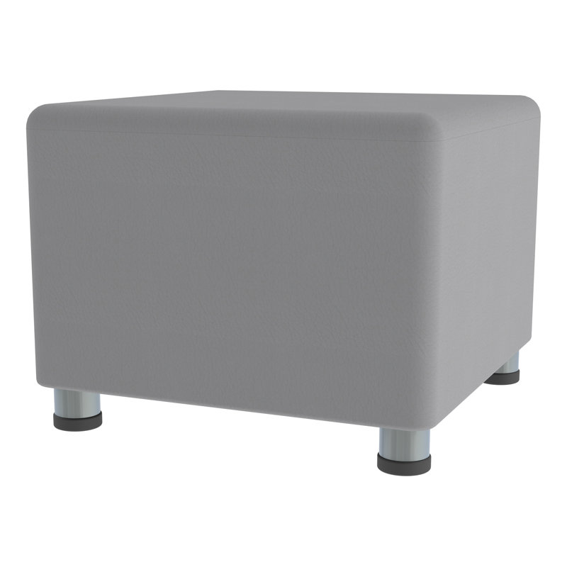 Tabouret à cubes structurés de Learniture, H 14 po x l 18 po x P 18 po, Vert fougère