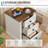 Farmhouse 17.7"W Nightstand 3-Drawer Bedside Table with Charging Station-1961760955
