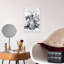 Surfine, art mural rétro romantique-2037517789