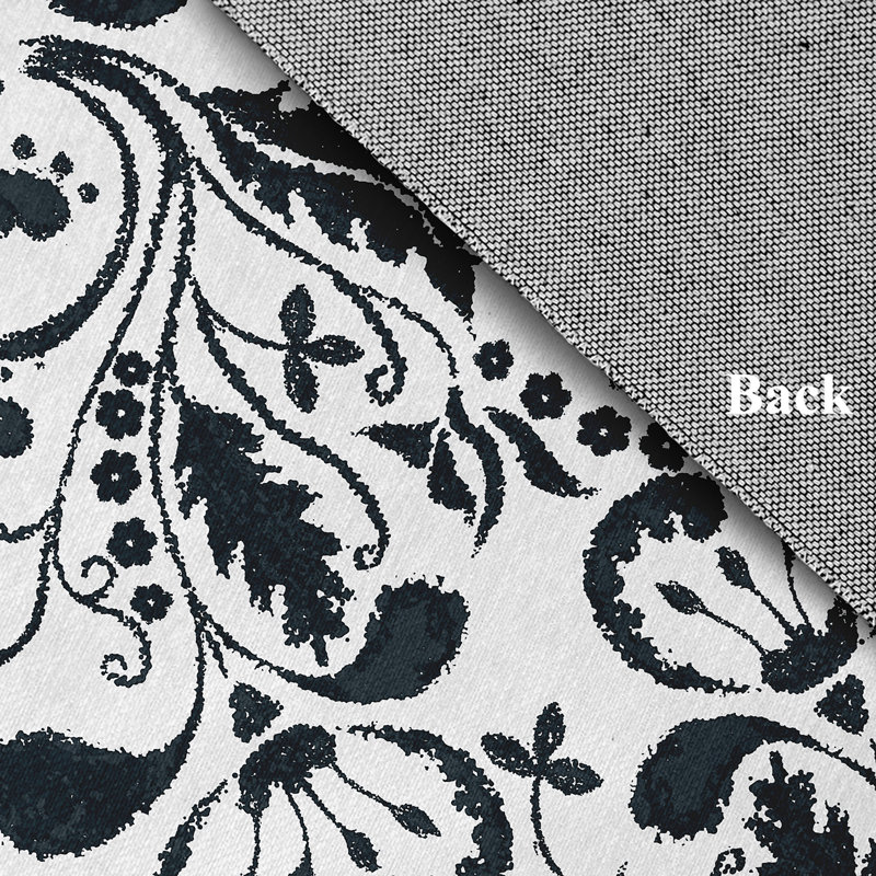 Chenille Floral Indoor Rug, Round 5'