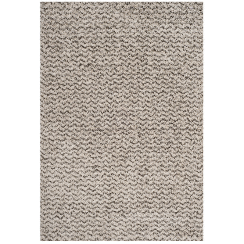 Adessa Shag Performance Chevron Rug, Rectangle 11' x 15'