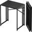 Petit bureau d'ordinateur pliant 32 pouces, bureau d'ordinateur de jeu pour les petits espaces, aucun assemblage requis, petit bureau, noir, Fdd31