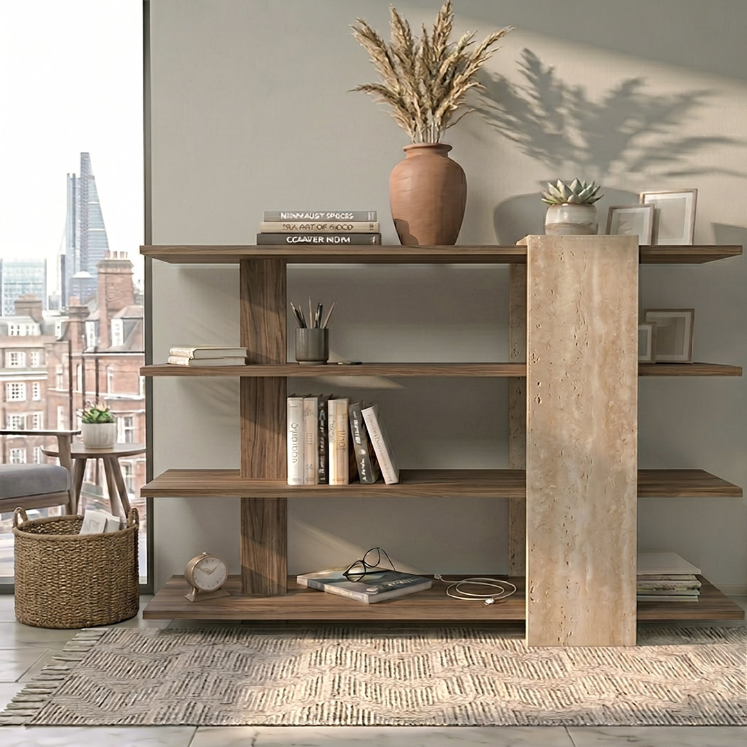 75cm H x 120cm W Particle Board / Chipboard Bookcase