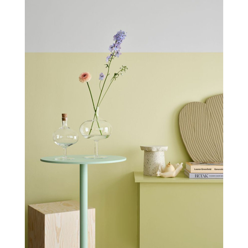 Bod Handmade Glass Table Vase, 9.06" H x 4.92" W x 4.92" D, Clear