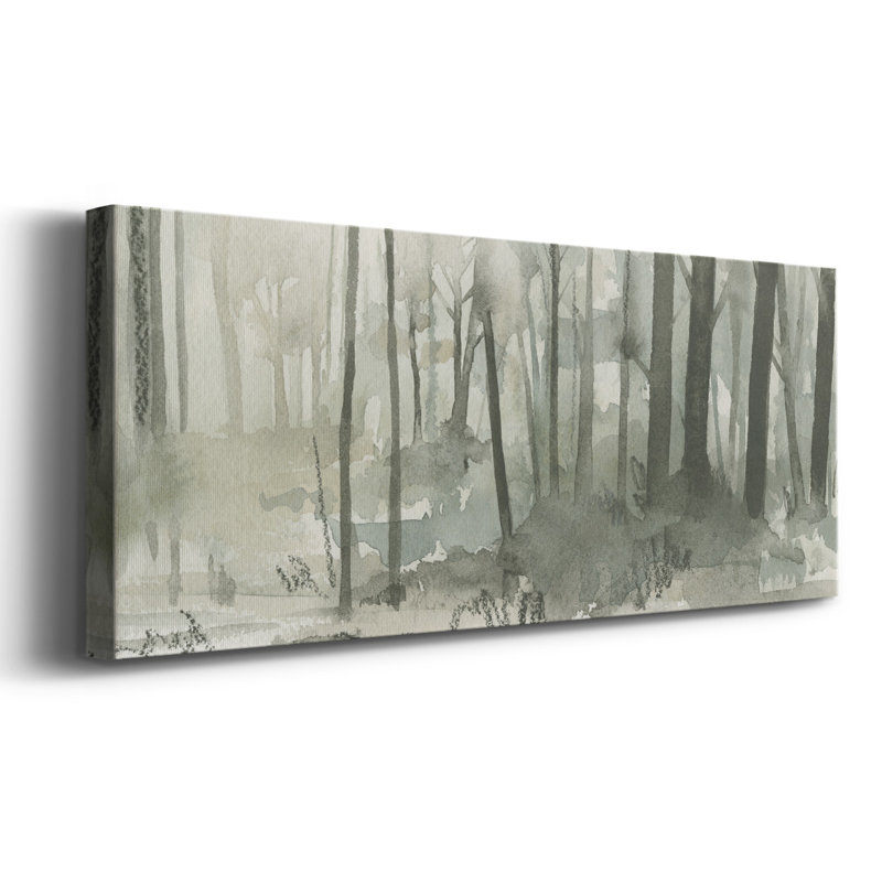 Morning Moment - Toile tendue avec châssis de qualité supérieure - Prêt à être accroché, H 20 po x l 50 po x P 1,5 po