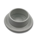 Mauviel M'Minis Stainless Steel Porcelain Butter Dish