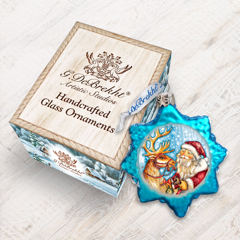 Mitchel 3'' Wood Holiday Shaped Ornament, 3" x 3" x 2"