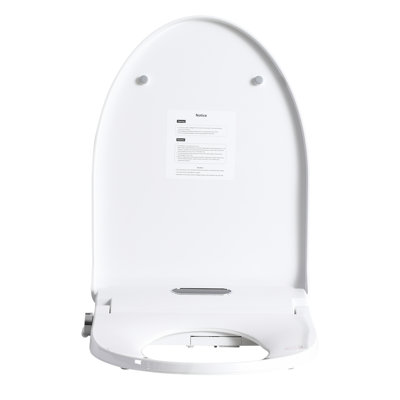 Smart Bidet Seat With Side Knob - Multiple Wash Modes, Water Temperature And Adjustment, Automatic Nozzle Cleaning, Digital Display, Night , White Plastic For Bathroom Refresh Modern