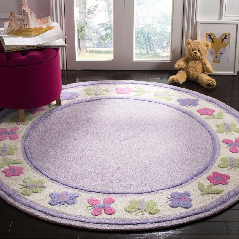 Claro Hand Tufted 80% Wool And 20% Cotton Rug, Round 6'
