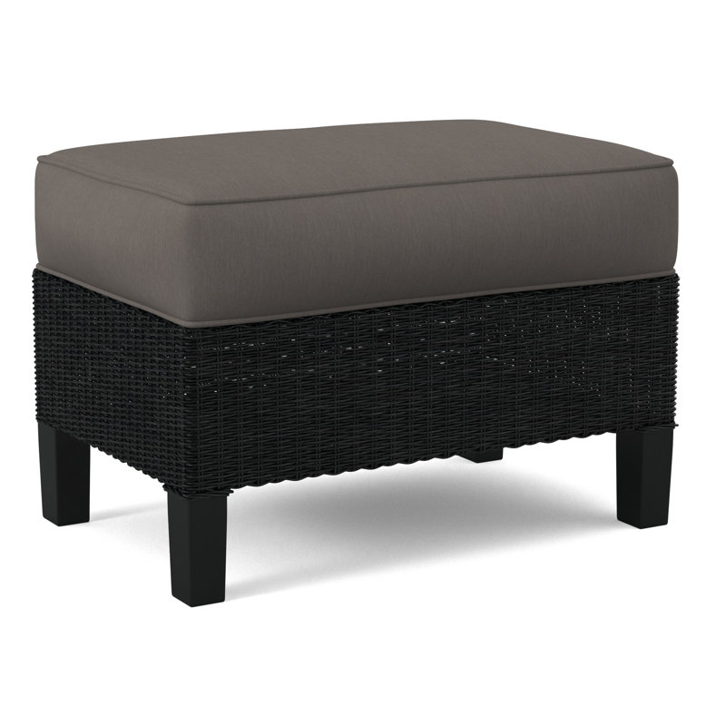 Gibraltar Ottoman, Black, Gray Sugar Performance; 0863-84