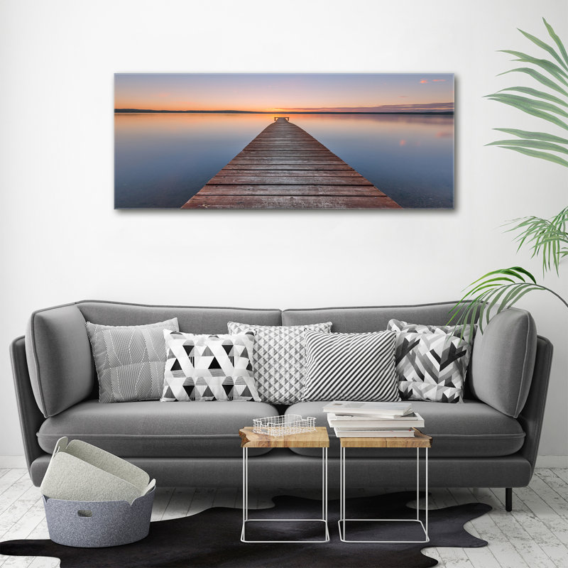 Wooden Pier - No Frame Print on Canvas