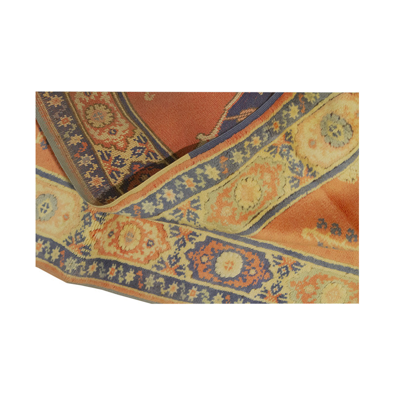 Tapis beige / rouge de haute qualité noué à la main
