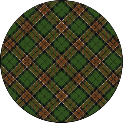 Tapis en cèdre à motif écossais Ligaya