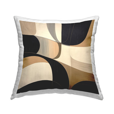 Coussin décoratif imprimé géométrique Mid-Century Mod par Irena Orlov