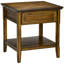 Table d'appoint avec rangement et attrait rétro