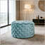 Repose-pieds rond 24 po en velours-570606516