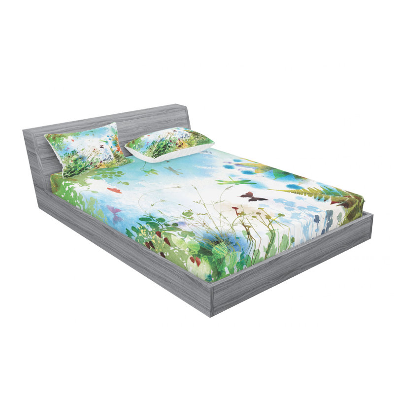 Microfiber Sheet Set, Full Sheet Set with Fitted Sheet