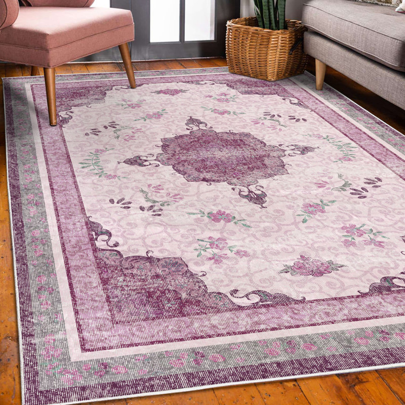 Tapis décoratif Chirino, Rectangle 4 pi x 5 pi 5 po
