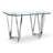 50'' Glass Top Console Table