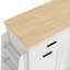 Multi-Functional Storage Sideboard Sliding Door Cabinet with 3-Tier Spice Rack-1415227352