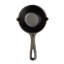 Lodge Cast Iron/Silicone Pot and Brush Black