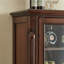 Vitrines en bois massif marron et verre
