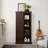 Tall Storage Cabinet Barn Door Storage Country Wood Rustic Farmhouse Pantry Cupboard Barn Door Kitchen Organizer Furniture Home Drawer Shelves L39.37''*W15.75''*H74.4''  Espresso