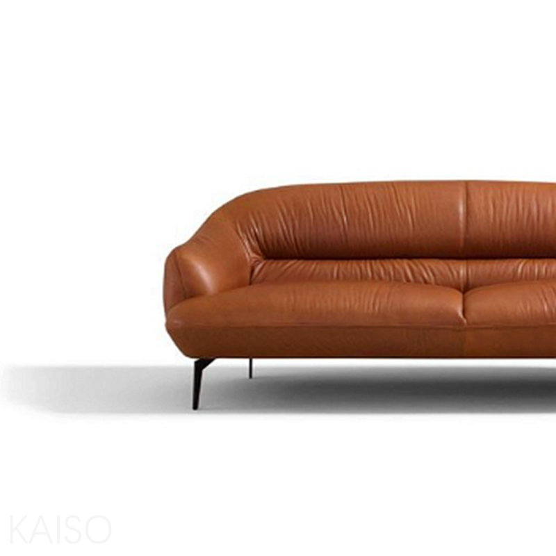 Cognac Leather Sofa