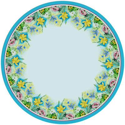 Nappe florale ronde