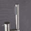 Robinet de baignoire autoportant 34 po à poignée simple moderne en acier inoxydable avec douche à main 34 po-134381398