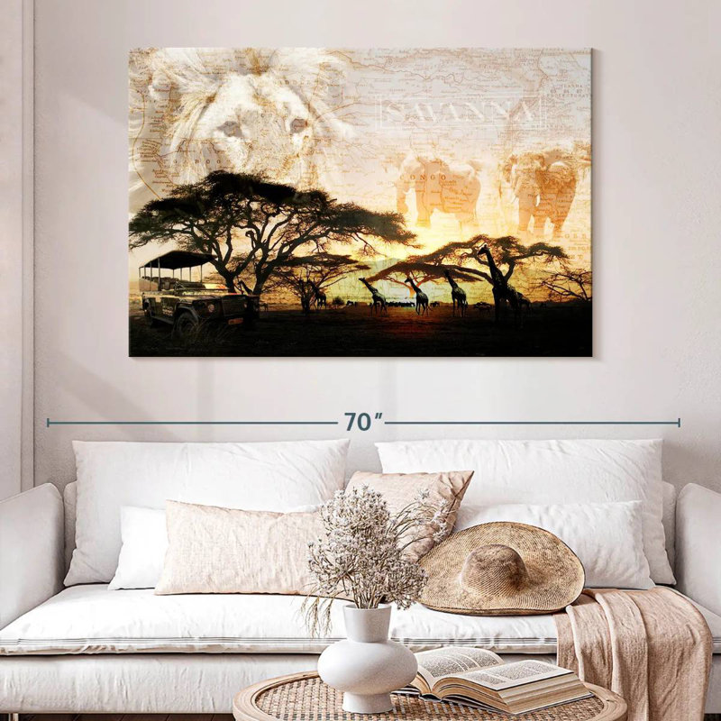 Ravi Savanna, 34" H x 51" W