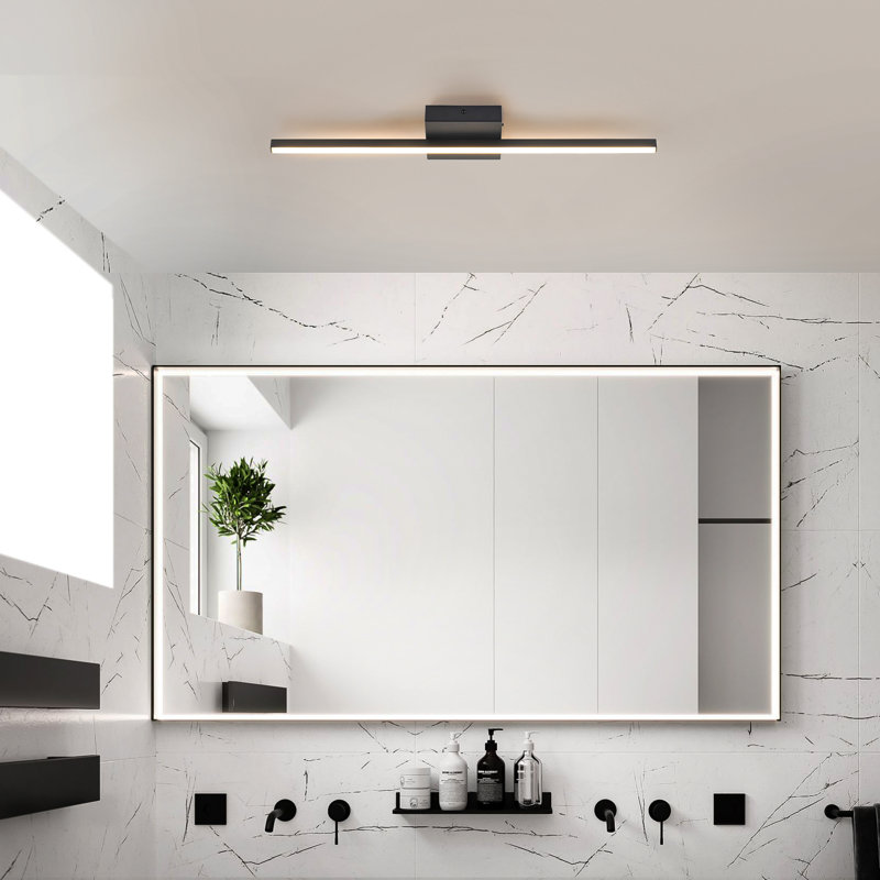LED Flush Mount Ceilling Light, Black