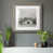 Cadre en papier gris