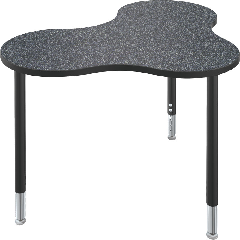 Bureau collaboratif à hauteur ajustable Hierarchie, Graphite nebula