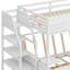 Lit superposé convertible en bois avec escalier de rangement, table de chevet et 3 tiroirs-652745321